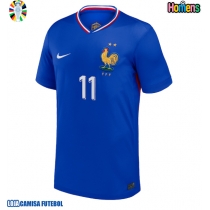 Camisa de Futebol França Ousmane Dembele #11 Equipamento Principal Europeu 2024 Manga Curta